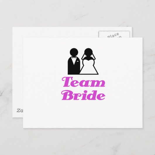 Team Bride Postkarte (Vorne/Hinten)