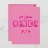 Team Bride Postkarte (Vorne/Hinten)