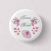 Team Bride, Rosa Button (Vorderseite)