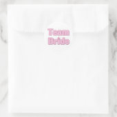 Team Bride Runder Aufkleber (Tasche)