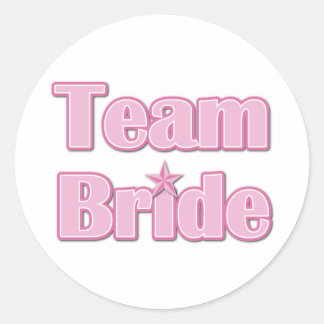 Team Bride Runder Aufkleber