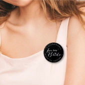 TEAM BRIDE Script Diamond Wedding Brautparty Button