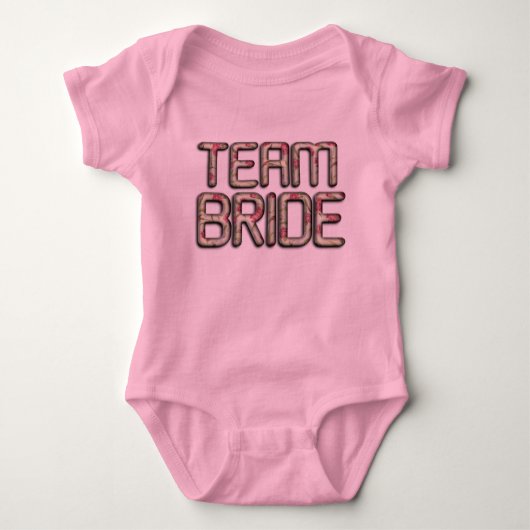 Team Bride Stylish Baby Jersey Bodysuit Strampler (Vorderseite)
