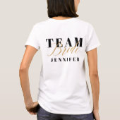 TEAM BRIDE T-Shirt (Rückseite)