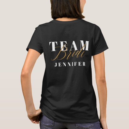 TEAM BRIDE T-Shirt (Rückseite)