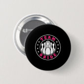 Team Bride Team Groom Bowling Bachelor Party Weddi Button (Vorne & Hinten)