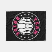 Team Bride Team Groom Bowling Bachelor Party Weddi Fleecedecke (Vorderseite (Horizontal))