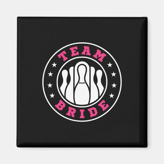 Team Bride Team Groom Bowling Bachelor Party Weddi Magnet (Vorne)