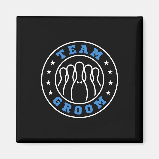 Team Bride Team Groom Bowling Bachelor Party Weddi Magnet (Vorne)