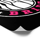 Team Bride Team Groom Bowling Bachelor Party Weddi Poster (Ecke)