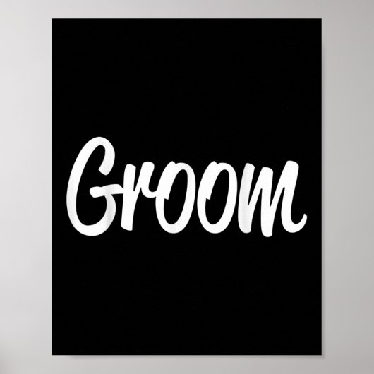 Team Bride Team Groom Bride Groom T-Shirt Poster (Vorne)