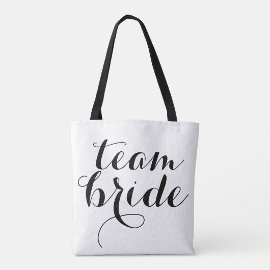 Team Bride Tote Bag Tasche (Rückseite)