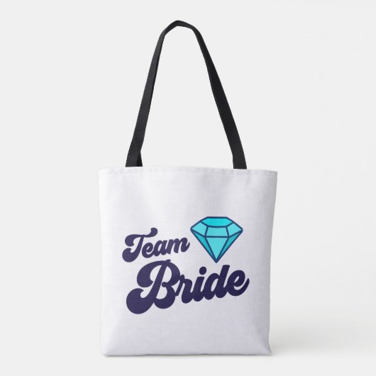 Team Bride Tote Bag Tasche (Rückseite)