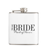 Team Bride Trauzeugin Brautparty Flask Flachmann (Vorderseite)