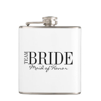 Team Bride Trauzeugin Brautparty Flask Flachmann