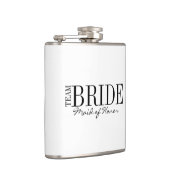 Team Bride Trauzeugin Brautparty Flask Flachmann (Rechts)
