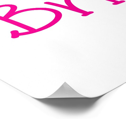 Team Bride - Trauzeugin Poster (Ecke)