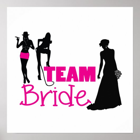 Team Bride - Trauzeugin Poster (Vorne)