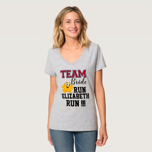 Team Bride TShirt (Vorderseite Vollansicht)