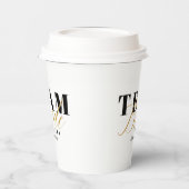 TEAM BRIDE Two-Tone Pappbecher (Links)