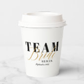 TEAM BRIDE Two-Tone Pappbecher (Rückseite)