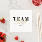 TEAM BRIDE Two-Tone Serviette (Beispiel)