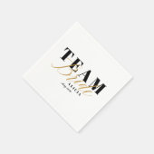 TEAM BRIDE Two-Tone Serviette (Ecke)