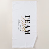 TEAM BRIDE Two-Tone  Strandtuch (Vorderseite)