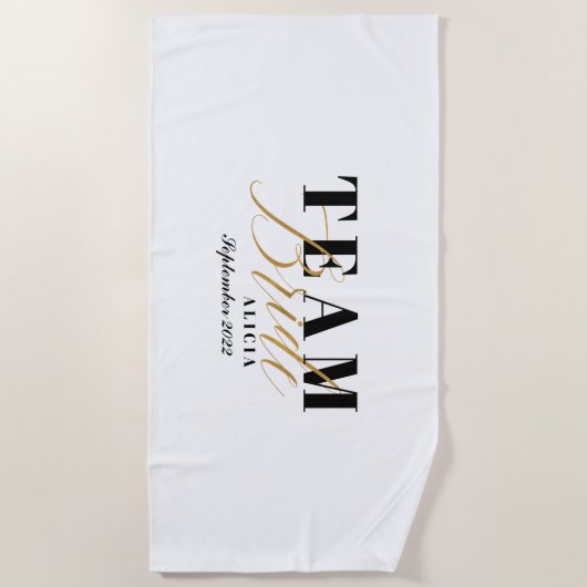 TEAM BRIDE Two-Tone  Strandtuch (Vorderseite)