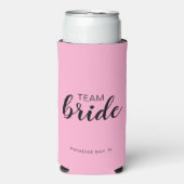 Team Bride Wedding Bachelorette Selters Dosenkühler (Seltzer Vorderseite)