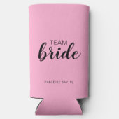 Team Bride Wedding Bachelorette Selters Dosenkühler (Rückseite)