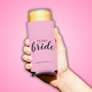 Team Bride Wedding Bachelorette Selters Dosenkühler