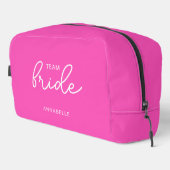 Team Bride Wedding Bachelorette Waschbeutel (Rechte Ecke)