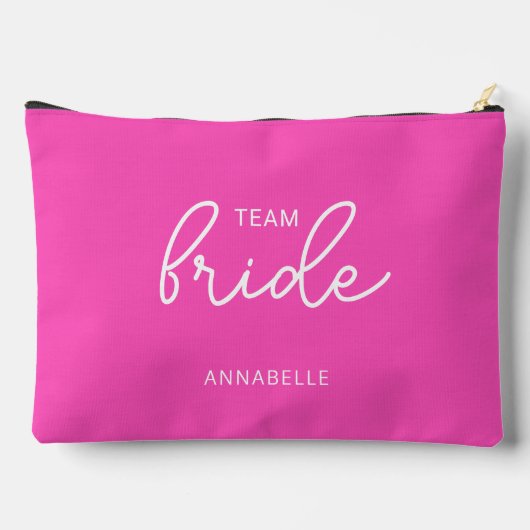 Team Bride Wedding Bachelorette Zubehörtasche (Rückseite)