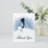 Team Bride Wedding Braut Silhouette Postkarte (Stehend Vorderseite)