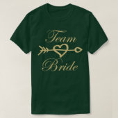 Team Bride Wedding-Geschenk T-Shirt (Design vorne)