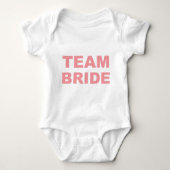 Team Bride Wedding Hen Party Baby Strampler (Vorderseite)