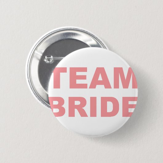 Team Bride Wedding Hen Party Button (Vorne & Hinten)