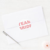 Team Bride Wedding Hen Party Runder Aufkleber (Umschlag)