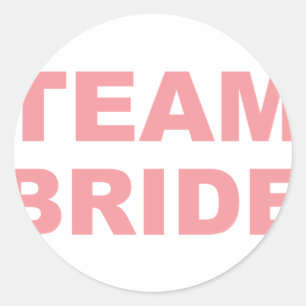 Team Bride Wedding Hen Party Runder Aufkleber