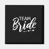 Team Bride Wedding Party Magnet (Vorne)