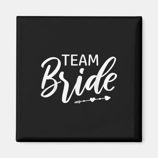 Team Bride Wedding Party Magnet (Vorne)