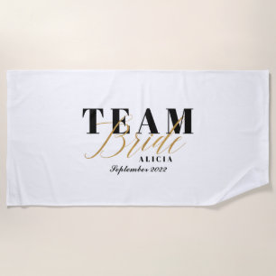 TEAM BRIDE Zweifarbig Strandtuch