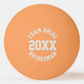 Team Bridesman Gastgeschenk Hochzeit Ping Pong Bal Tischtennisball (Vorderseite)
