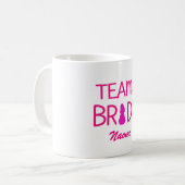 Team Bridge - Custom Bridesmaid Tasse (Vorderseite Links)