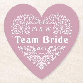 Team Bridge kundenspezifische Monogramme und Unter Untersetzer