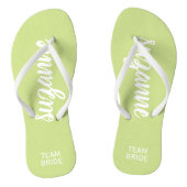 Team Bridge Limone und Personalisierte Flip Flops Badesandalen (Fußbett)