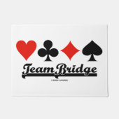 Team Bridge Vier-Karten-Anzug Fußmatte (Vorderseite)