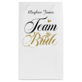 Team Brids - individuell anpassbare Hochzeitsfeier Kleine Geschenktüte (Rückseite)