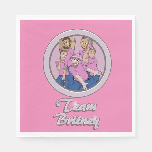 Team Britney Napkins Serviette (Vorderseite)